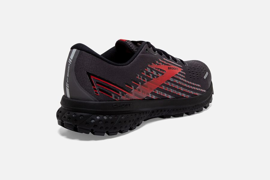 Brooks Israel Ghost 13 GTX Road Running Shoes Mens - Black/Red - CPJ-584701